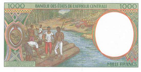 1000 Francs p.602Pg Tschad